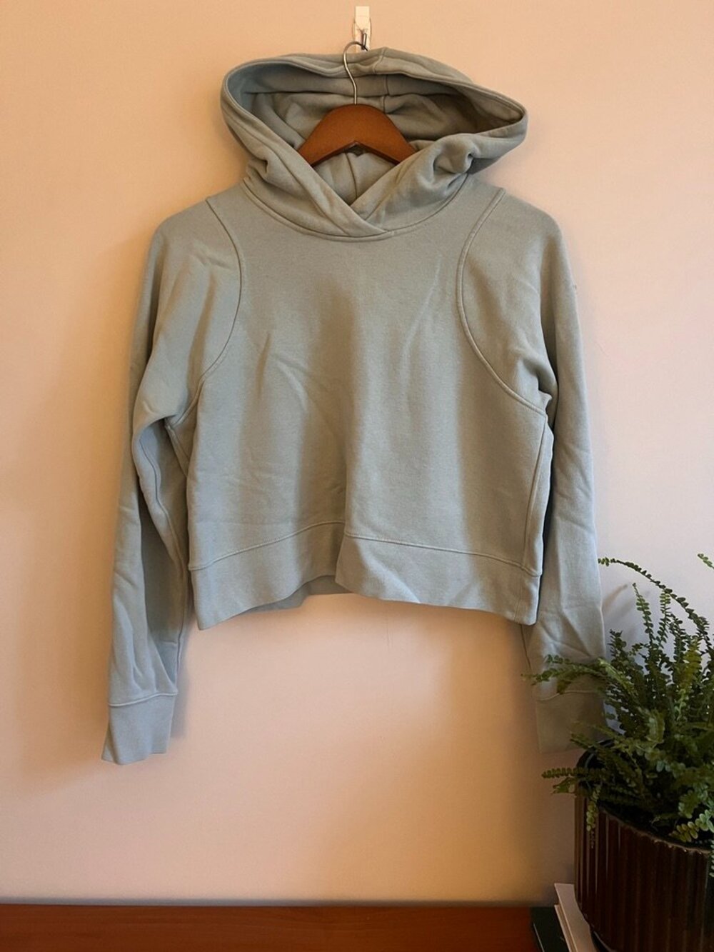 Lululemon Cropped Scuba Hoodie | Size 6 | Sage Green
